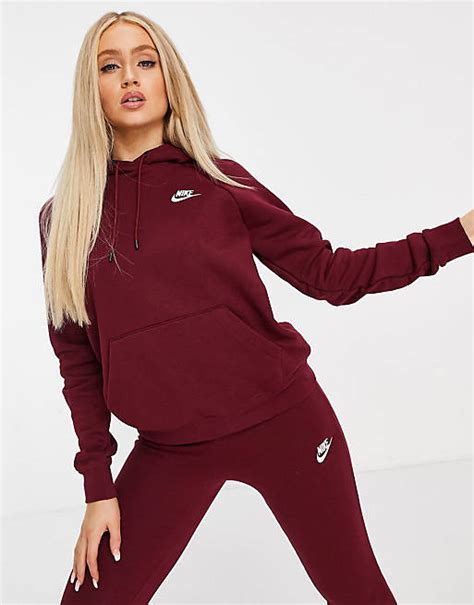 burgundy Nike tracksuit